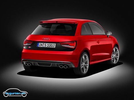 Audi S1 - Doppelendrohre und quattro lassen den S1 erkennen.