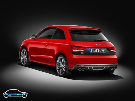 Audi S1 - Ab Werk gibt es 17" Räder mit 215/40er Reifen; optional auch 18" mit 225/35er Pneus. Die Preise beginnen ab