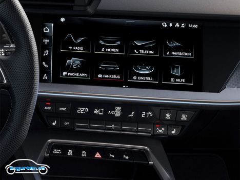 Audi S3 Limousine 2021 - Infodisplay