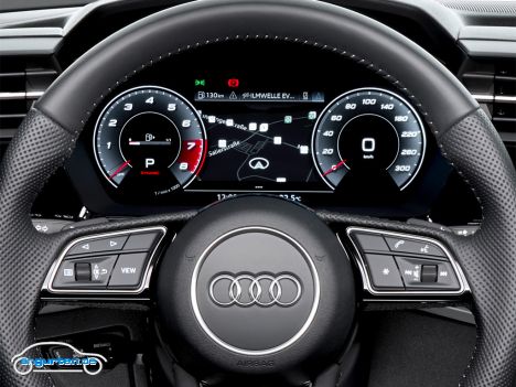 Audi S3 Sportback 2021 - Lenkrad und Kombiinstrument