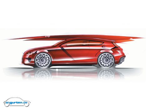 Audi Shooting Brake, Designskizze Exterieur