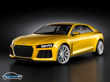 Audi Sport quattro concept - 700 PS quetscht Audi in die Studie des Sport quattro Concept. Systemleistung - also Verbrennungsmotor + Hybrid-Technik.