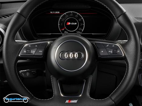 Audi SQ2 Facelift 2021 - Lenkrad und Kombiinstrument
