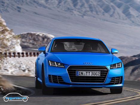 Audi TT Coupe 2014 - Benzinmotoren: 2.0 TFSI mit wahlweise 230 PS im TT und 310 PS im TTS.