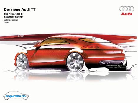 Audi TT Coupe - Designskizze