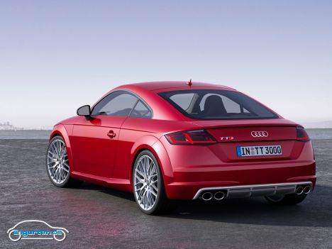 Audi TTS Coupe 2014 - Das Gewicht hat Audi im Vergleich zum Vorgänger um etwa 50 kg gesenkt, so dass der neue TTS deutlich unter 1.500 kg liegt.