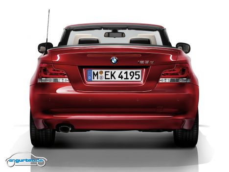 BMW 1er Cabrio Facelift - Heckansicht