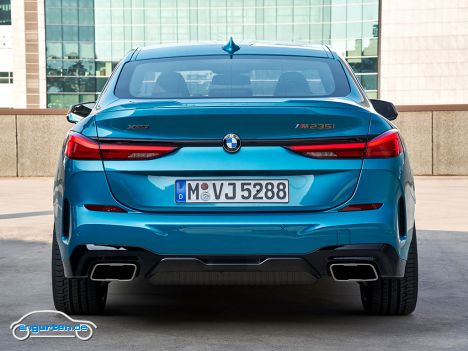 BMW 2er Gran Coupe 2020 - Die Schmalen Rückleuchten sind nicht ganz so verkantet wir beim neuen Dreier.