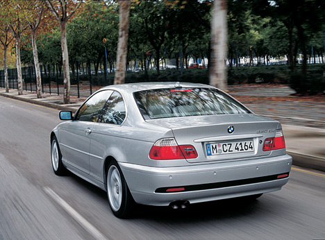 Das BMW 3er Coupe - Heckansicht