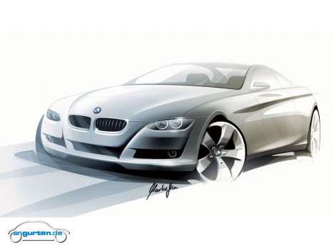 BMW 3er Coupe - Designskizze