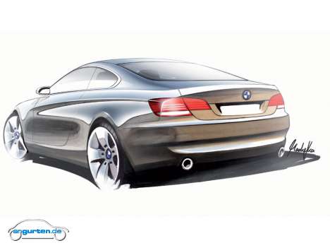 BMW 3er Coupe - Designskizze