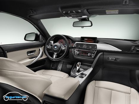 BMW 4er Gran Coupe - Efficient Dynamics mit Start/Stopp Automatik ist natürlich immer mit dabei.