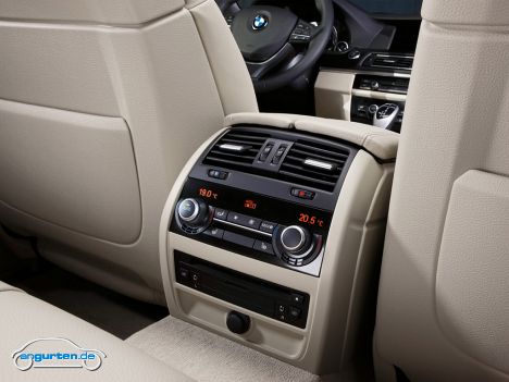 BMW 5er Limousine 2010 - Lüftung im Fond