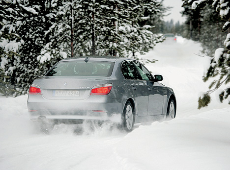 BMW 5er Reihe im Wintereinsatz