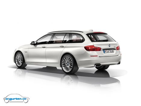 BMW 5er Touring Facelift - Die Lines sind geblieben - hier die Luxury Line in Weiß.