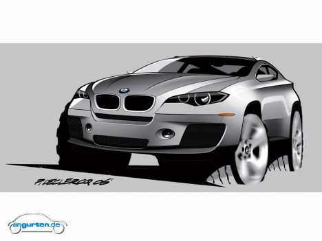 BMW Concept X6, Designskizze