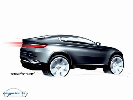 BMW Concept X6, Designskizze