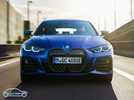 BMW i4 - Frontansicht, M50, blau