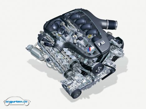 BMW M5, Schnittzeichnung Motor