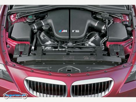 BMW M6, Motorraum