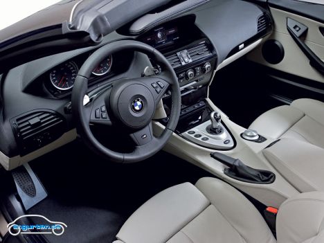 BMW M6 Cabrio, Vordersitze