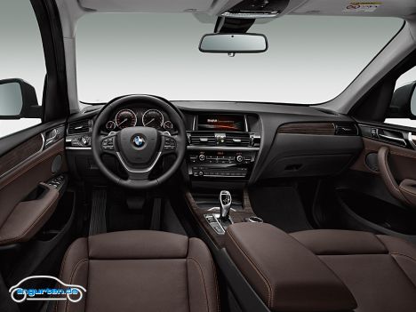 BMW X3 Facelift 2014 - Innen ist der X3 ein wenig edler geworden.