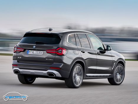 BMW X3Facelift 2021 - Heckansicht