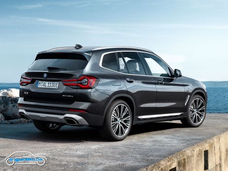 BMW X3Facelift 2021 - Heckansicht