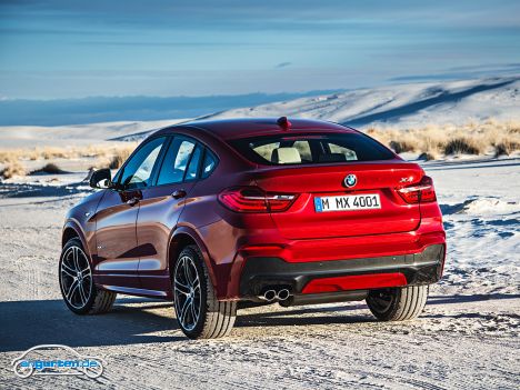 BMW X4 - Die Motoren leisten zwischen 184 PS und 313 PS. Bereits hier wird der Premium-Anspruch deutlich.