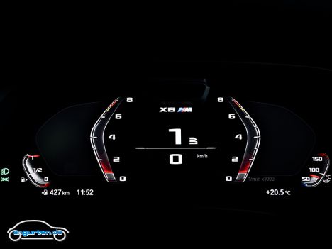 BMW X6 M (F96) - Instrumentendisplay