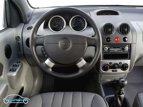 Chevrolet Kalos 3-Türer - Innenraum: Cockpit