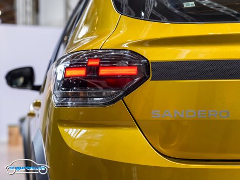 Dacia Sandero Stepway Facelift 2026 - Heckleuchte Detail