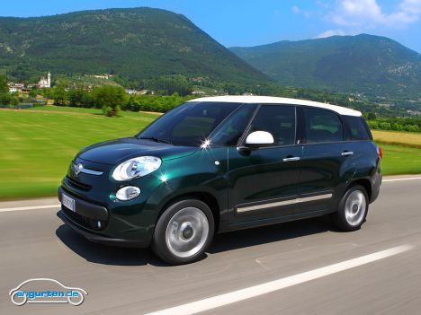 Fiat 500L Living - Vom Ausshen her eindeutig Konkurrenz zum Mini Clubman. Aber trotzdem größer.