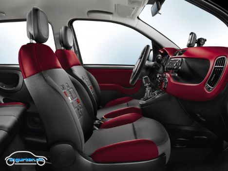 Fiat Panda - Cockpit in Rot