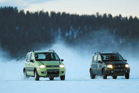 Fiat Panda 4x4, Winter, Schnee und Eis