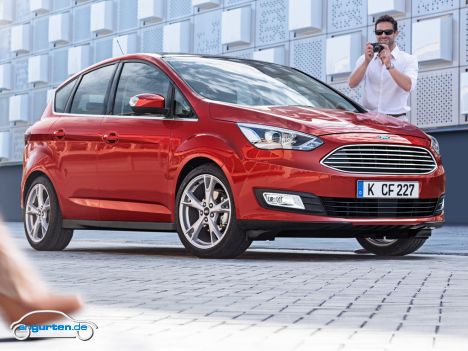 Ford C-Max Facelift 2015 - Vorne wird der C-Max deutlich an die aktuelle Modellpalette angepasst. Steht ihm gut.