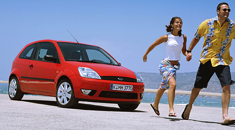 Ford Fiesta - auf Strandfahrt