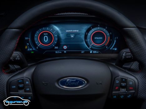 Ford Fiesta ST Facelift 2022 - Digitales Cockpit der ST X Ausstattung