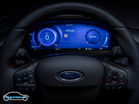 Ford Fiesta Active - Facelift MJ 2022 - Das Digitale Cockpit gibt es mit einem Aufpreis von 500 Euro zur Activ X Ausstattung.