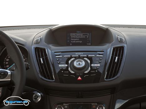 Ford Kuga 2013 - Mittelkonsole mit Radio
