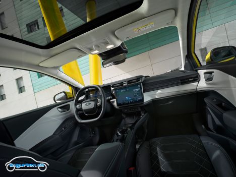 Ford Pume Gen-E - Innen sieht es grundsätzlich wie gehabt im Puma aus.