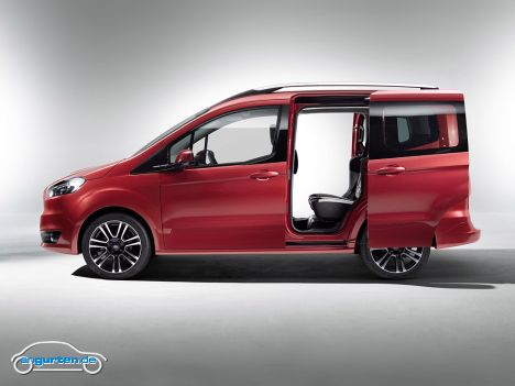 Ford Tourneo Courier - Der Tourneo Courier ist etwa 4,15 lang und wird mit 1,0 EcoBoost sowie zwei Dieselmotoren 1,5 und 1,6 Liter kommen.