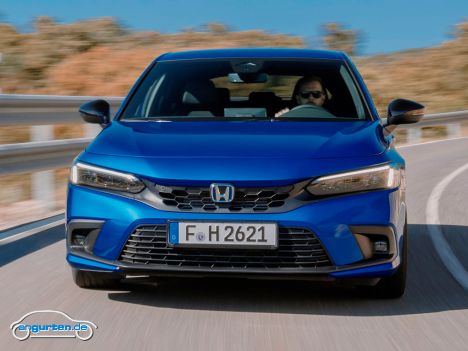 Honda Civic 2022 - Frontansicht blau