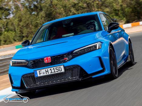 Honda Civic Type R 2022 - Frontansicht blau