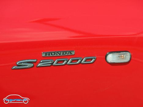 Honda S2000, Typenschild