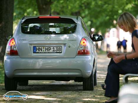 Hyundai Accent - Heckansicht (Fließheck)