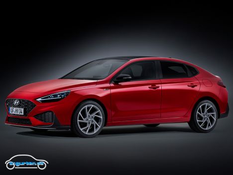 Hyundai i30 Fastback (Facelift) - Wahrscheinlich wird die Serienausstattung außen leicht verändert aussehen.