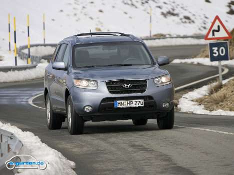 Hyundai Santa Fe im Gebirge