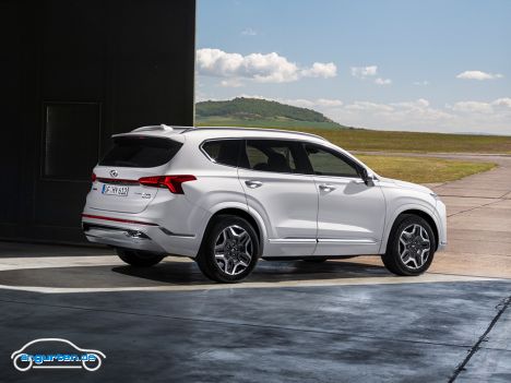Hyundai Santa Fe Facelift 2022 - Heckansicht