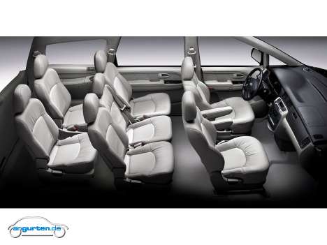 Hyundai Trajet - Anordnung der Sitze